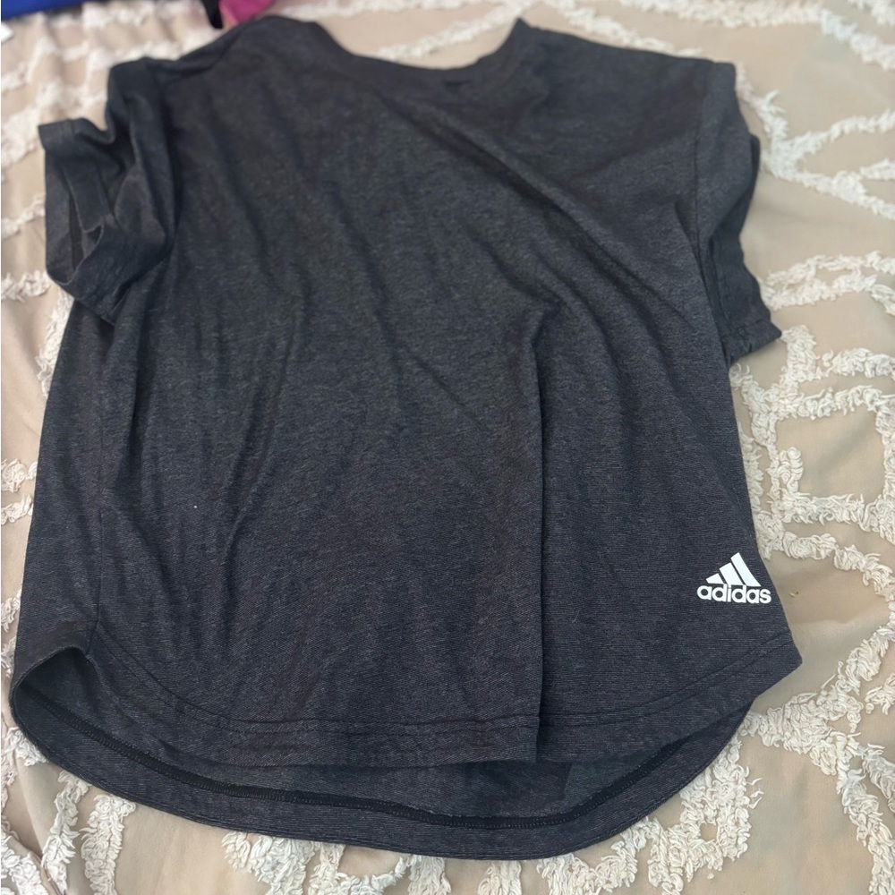 Gray adidas shirts